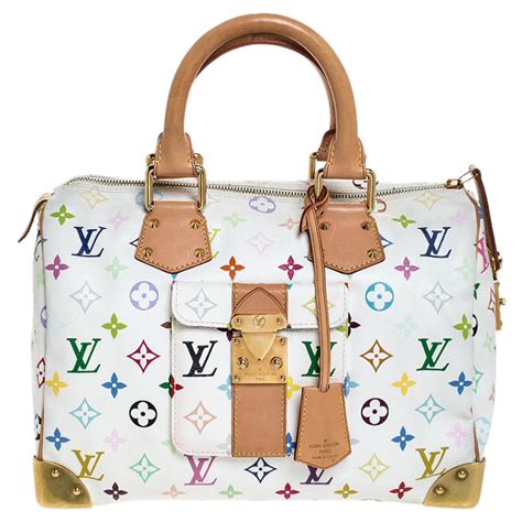 white monogram louis vuitton bag